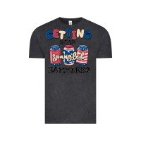 Vintage Black getting star spangled hammered Vintage Tee - MaliasSmallBusiness