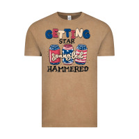 Vintage Coffee getting star spangled hammered Vintage Tee - MaliasSmallBusiness