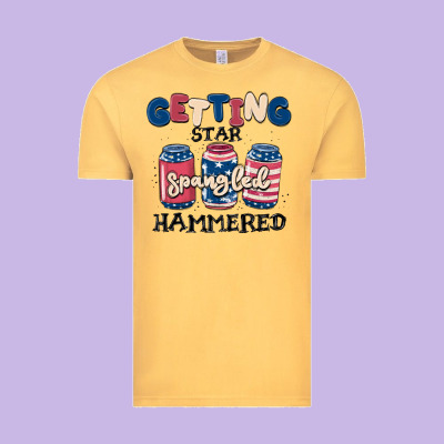 Getting Star Spangled Hammered Vintage Tee Designed By Maliassmallbusiness