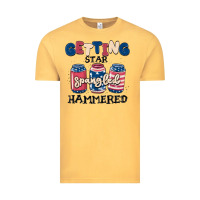 Vintage Mustard getting star spangled hammered Vintage Tee - MaliasSmallBusiness