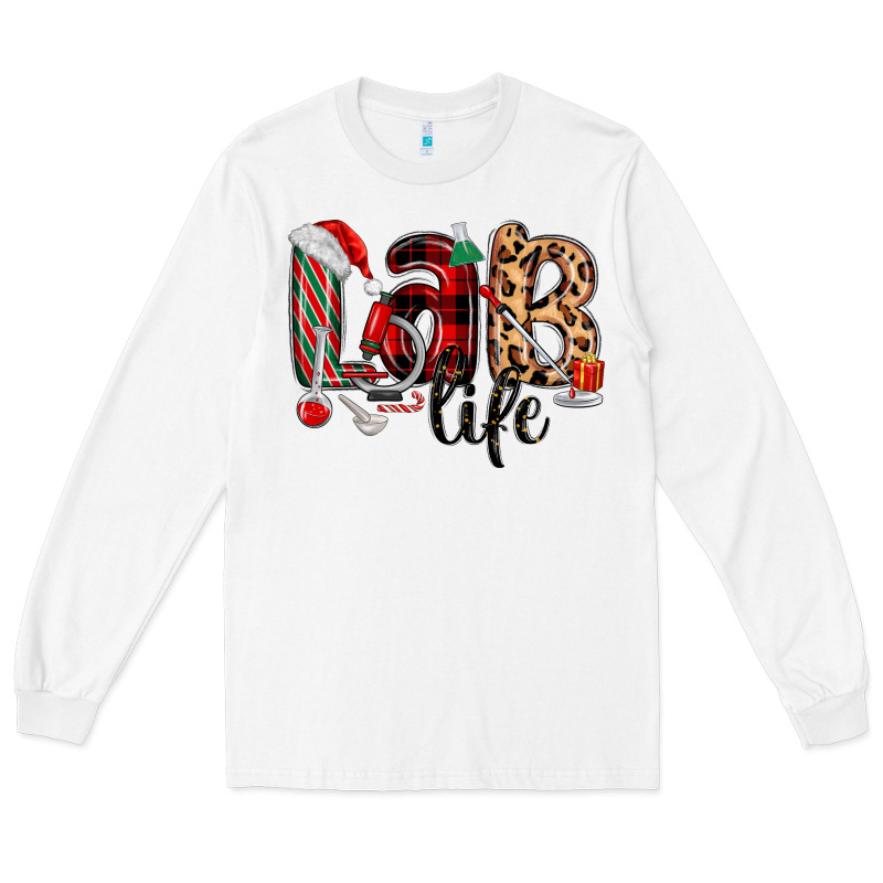 Lab Life Christmas Long Sleeve Tee by MaliasSmallBusiness | Teevron