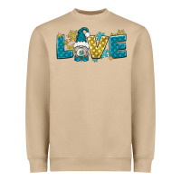Mushroom love winter gnome Heavyweight Sweatshirt - NancyCooperArtShop