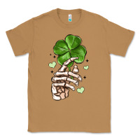 Toasted Coconut skeleton hand with shamrock st patrick s day Classic Tee - MaliasSmallBusiness