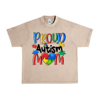 French Oak proud autism mom Urban Heavy Tee - MaliasSmallBusiness