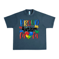 Midnight Navy proud autism mom Urban Heavy Tee - MaliasSmallBusiness