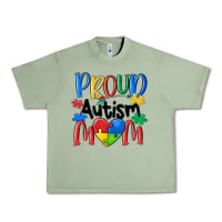 Oil Green proud autism mom Urban Heavy Tee - MaliasSmallBusiness