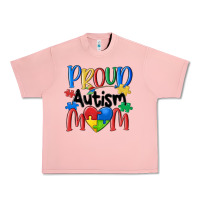 Salmon proud autism mom Urban Heavy Tee - MaliasSmallBusiness