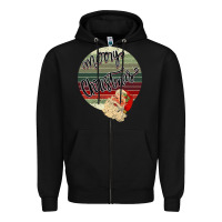Black Merry Christmas Vintage Retro Zipper Hoodie - Bettercallsaul
