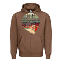 Chestnut Merry Christmas Vintage Retro Zipper Hoodie - Bettercallsaul