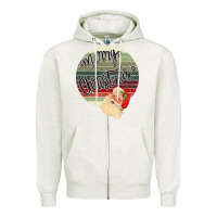 Oatmeal Heather Merry Christmas Vintage Retro Zipper Hoodie - Bettercallsaul