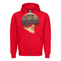 Red Merry Christmas Vintage Retro Zipper Hoodie - Bettercallsaul