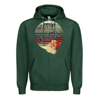 Sports Green Merry Christmas Vintage Retro Zipper Hoodie - Bettercallsaul