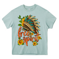 Arona free spirit sunflower and indian headdress Heavy Core Tee - HRA Design Shop