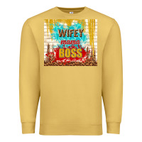 Antique Gold wifey mama boss Premium Sweatshirt - TumblerDesignByShophia