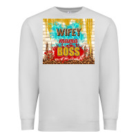Dove Grey wifey mama boss Premium Sweatshirt - TumblerDesignByShophia