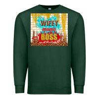 Sports Green wifey mama boss Premium Sweatshirt - TumblerDesignByShophia