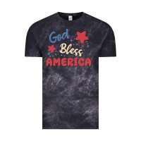 Cloud Black god bless america Vintage Tee - MaliasSmallBusiness