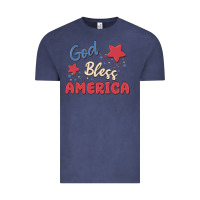 Vintage Denim god bless america Vintage Tee - MaliasSmallBusiness