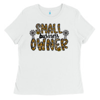 White small business owner Ladies Tee - CowhideDigitalArt
