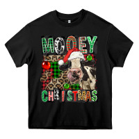Black Mooey christmas Heavy Core Tee - FaDigitalArtStudio