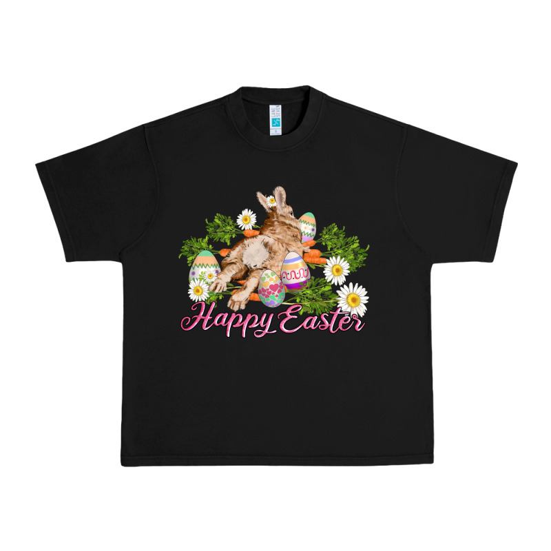 Easter Bunny With Carrots And Daisy Urban Heavy Tee by AdoDesignShop | Teevron
