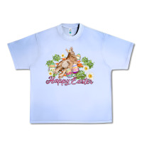 Grape Ice easter bunny with carrots and daisy Urban Heavy Tee - AdoDesignShop