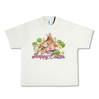 Pistachio easter bunny with carrots and daisy Urban Heavy Tee - AdoDesignShop