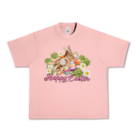 Salmon easter bunny with carrots and daisy Urban Heavy Tee - AdoDesignShop