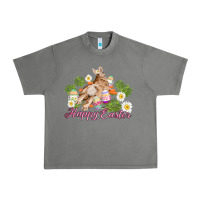 Tornado easter bunny with carrots and daisy Urban Heavy Tee - AdoDesignShop