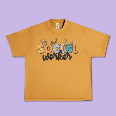 Social Worker Urban Heavy Tee Designed By Maliassmallbusiness