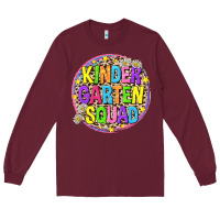 Burgundy kindergarten squad Long Sleeve Tee - NancyCooperArtShop