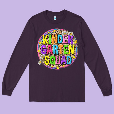 Kindergarten Squad Long Sleeve Tee Designed By Nancycooperartshop