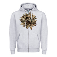 Heather Grey thankful sunflower Zipper Hoodie - Bettercallsaul