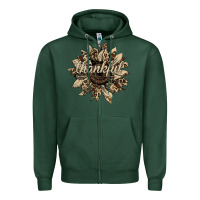 Sports Green thankful sunflower Zipper Hoodie - Bettercallsaul