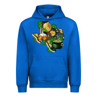 Cobalt texas map st patrick's day Urban Hoodie - FaDigitalArtStudio