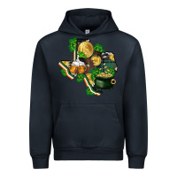 Navy texas map st patrick's day Urban Hoodie - FaDigitalArtStudio