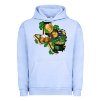 Pigment Grape Ice texas map st patrick's day Urban Hoodie - FaDigitalArtStudio