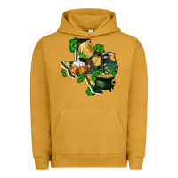 Pigment Peanut Butter texas map st patrick's day Urban Hoodie - FaDigitalArtStudio