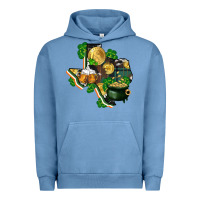 Texas Map St Patrick's Day Urban Hoodie | Teevron