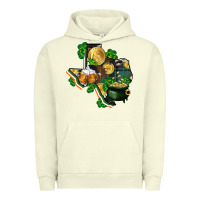 Pigment Pistachio texas map st patrick's day Urban Hoodie - FaDigitalArtStudio