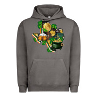Pigment Tornado texas map st patrick's day Urban Hoodie - FaDigitalArtStudio