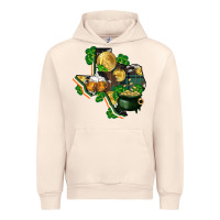 Sandshell texas map st patrick's day Urban Hoodie - FaDigitalArtStudio