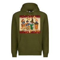 Army Green wizards coffee cups Premium Hoodie - TumblerDesignByShophia