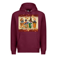 Burgundy wizards coffee cups Premium Hoodie - TumblerDesignByShophia