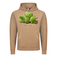 Vintage Coffee desert prickly pear cactus Vintage Hoodie - LillyAllenDesigns
