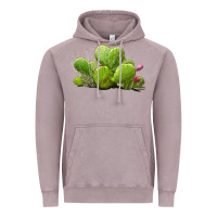 Vintage Zinc desert prickly pear cactus Vintage Hoodie - LillyAllenDesigns