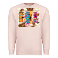 Pale Pink kind heart fierce mind brave spirit Premium Sweatshirt - TumblerDesignByShophia