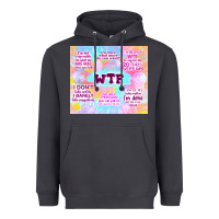 Smoke sarcastic wtf Heavyweight Hoodie - TumblerDesignByShophia