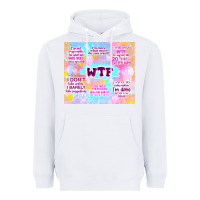 White sarcastic wtf Heavyweight Hoodie - TumblerDesignByShophia