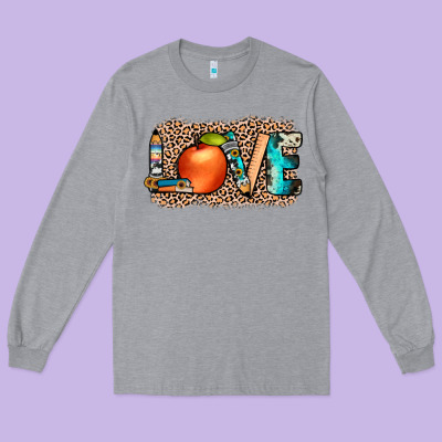 Love Png Long Sleeve Tee Designed By Jahusdesignshop